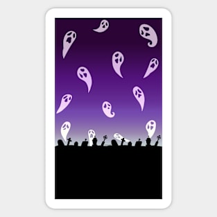 Haunted Cemetery Sticker